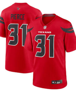 Dameon Pierce 31 Houston Texans Game Jersey - Men, Red JS7009 nicesnker