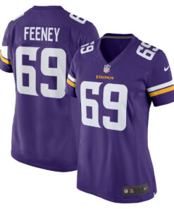 Dan Feeney 69 Minnesota Vikings Team Game Women Jersey - Purple JS1241 nicesnker