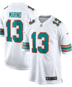 Dan Marino 13 Miami Dolphins Men Retired Jersey - White JS8599 nicesnker