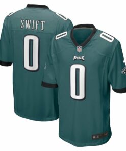 D'Andre Swift 0 Philadelphia Eagles Game Men Jersey - Midnight Green JS5979 nicesnker