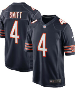 D'Andre Swift 4 Chicago Bears Game Men Jersey - Navy JS4998 nicesnker