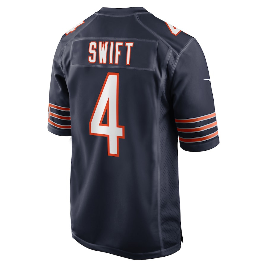 D'Andre Swift 4 Chicago Bears Game Men Jersey - Navy JS4998 nicesnker - Image 3