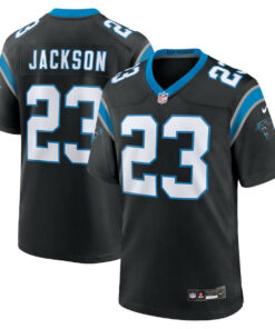 Dane Jackson 23 Carolina Panthers Game Men Jersey - Black JS2736 nicesnker