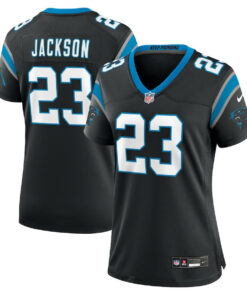 Dane Jackson 23 Carolina Panthers Women's Game Jersey - Black JS7067 nicesnker