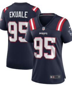 Daniel Ekuale 95 New England Patriots Women Game Jersey - Navy JS3442 nicesnker