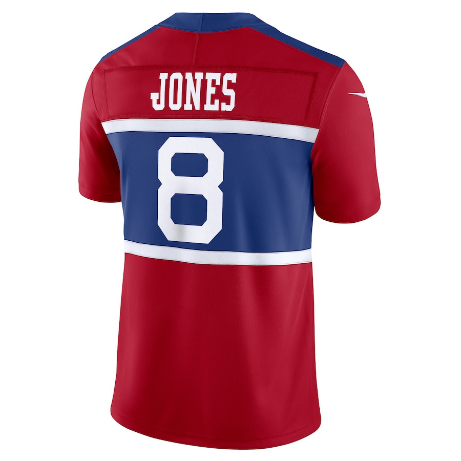 Daniel Jones 8 New York Giants Alternate Vapor F.U.S.E. Limited Men Jersey - Century Red JS7184 nicesnker - Image 3