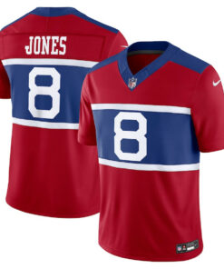 Daniel Jones 8 New York Giants Alternate Vapor F.U.S.E. Limited Men Jersey - Century Red JS7184 nicesnker