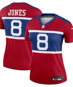 Daniel Jones 8 New York Giants Women's Alternate Legend Player Jersey - Century Red JS3115 nicesnker