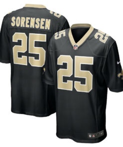 Daniel Sorensen 25 New Orleans Saints Game Jersey - Men, Black JS9178 nicesnker