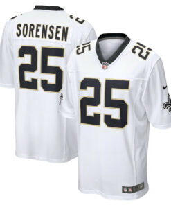 Daniel Sorensen 25 New Orleans Saints Game Jersey - Men, White JS1625 nicesnker