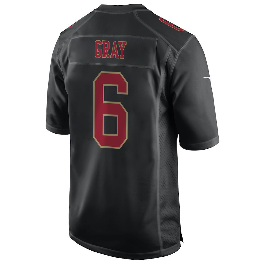 Danny Gray 6 San Francisco 49ers Super Bowl LVIII Patch Fashion Game Men Jersey - Carbon Black JS9798 nicesnker - Image 3