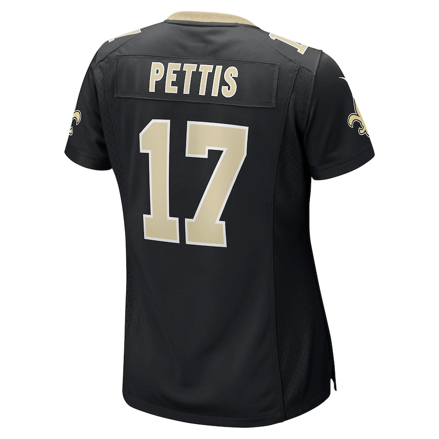Dante Pettis 17 New Orleans Saints Women's Game Jersey - Black JS2827 nicesnker - Image 3