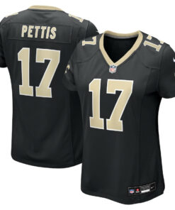 Dante Pettis 17 New Orleans Saints Women's Game Jersey - Black JS2827 nicesnker