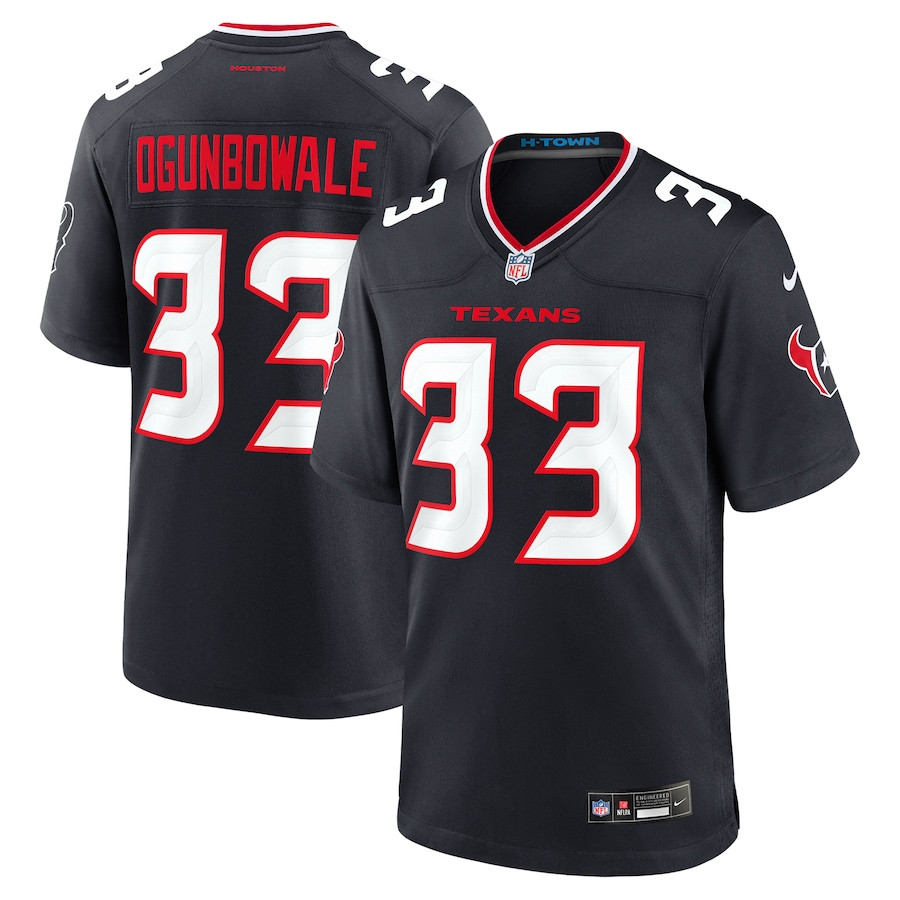 Dare Ogunbowale 33 Houston Texans Team Game Men Jersey - Navy JS3646 nicesnker