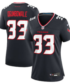 Dare Ogunbowale 33 Houston Texans Women's Team Game Jersey - Navy JS2824 nicesnker