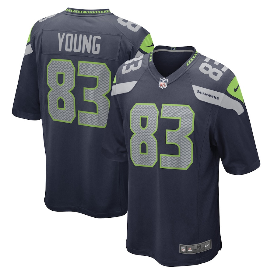 Dareke Young 83 Seattle Seahawks Game Men Jersey - College Navy JS3968 nicesnker