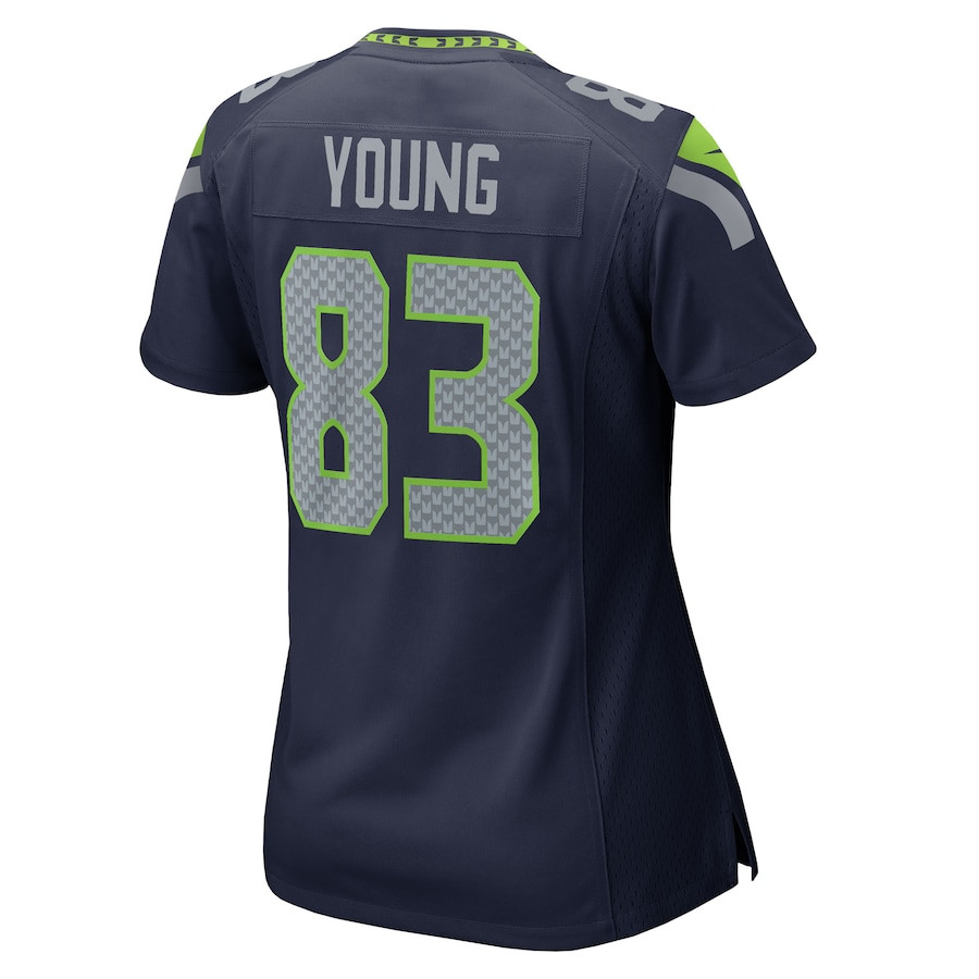 Dareke Young 83 Seattle Seahawks Women's Team Game Jersey - College Navy JS4462 nicesnker - Image 3