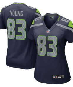 Dareke Young 83 Seattle Seahawks Women's Team Game Jersey - College Navy JS4462 nicesnker