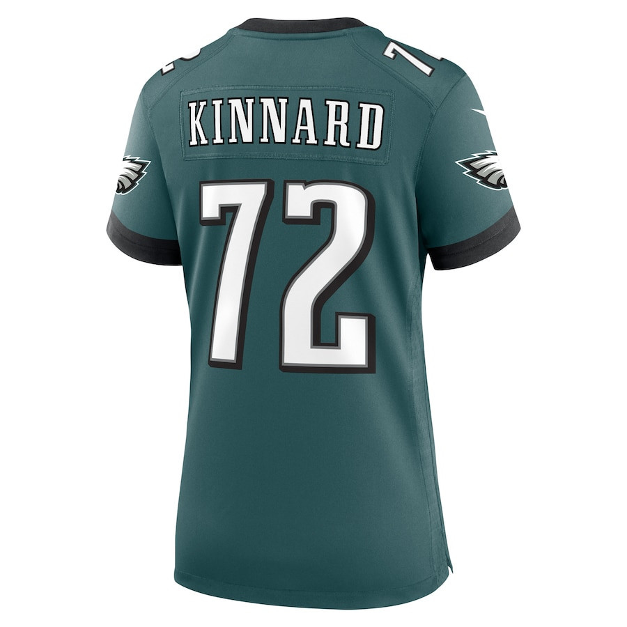 Darian Kinnard #72 Philadelphia Eagles Super Bowl LIX Women's Jersey - Midnight Green JS3236 nicesnker - Image 3