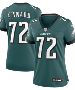 Darian Kinnard 72 Philadelphia Eagles Women Team Game Jersey - Midnight Green JS5651 nicesnker