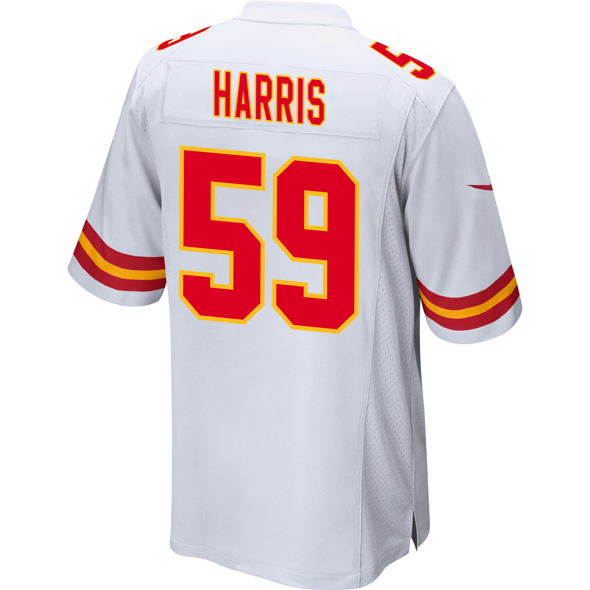 Darius Harris 59 Kansas City Chiefs AFC Champions Patch Game Men Jersey - White JS5100 nicesnker - Image 3