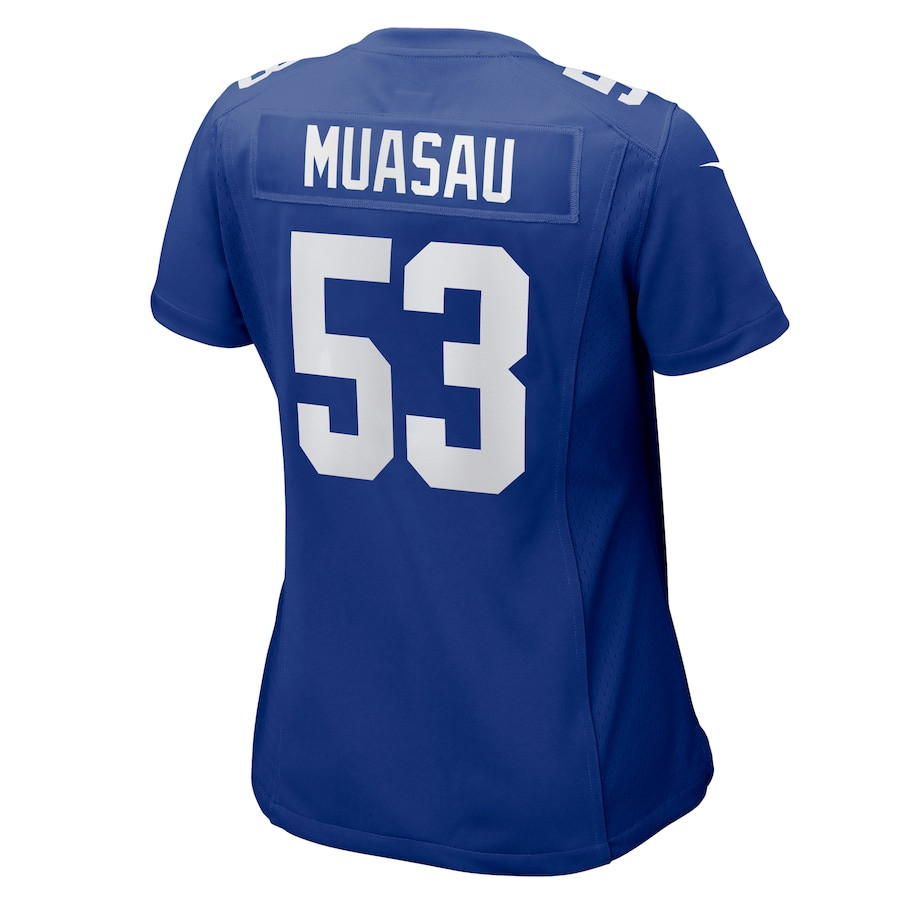 Darius Muasau 53 New York Giants Women's Game Jersey - Royal JS4916 nicesnker - Image 3