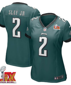 Darius Slay Jr. #2 Philadelphia Eagles Super Bowl LIX Women's Jersey - Midnight Green JS5182 nicesnker