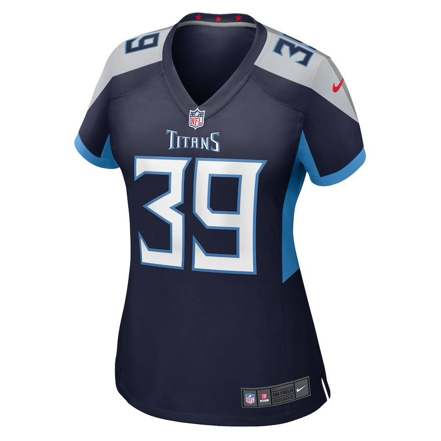 Darrell Baker Jr 39 Tennessee Titans Women's Game Jersey - Navy JS8244 nicesnker - Image 2