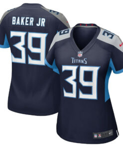 Darrell Baker Jr 39 Tennessee Titans Women's Game Jersey - Navy JS8244 nicesnker