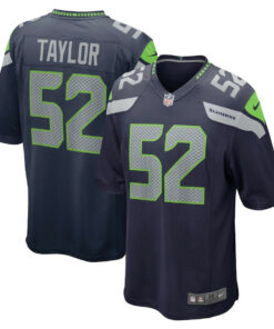 Darrell Taylor 52 Seattle Seahawks Men Game Jersey - College Navy JS7246 nicesnker