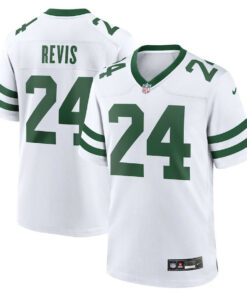 Darrelle Revis 24 New York Jets Game Jersey Retired Player - Men White JS3201 nicesnker