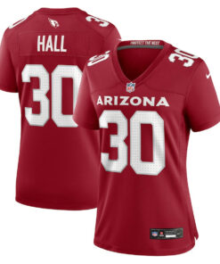 Darren Hall 30 Arizona Cardinals Women's Game Jersey - Cardinal JS1850 nicesnker