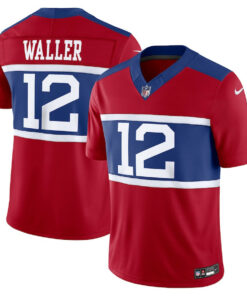 Darren Waller 12 New York Giants Alternate Vapor F.U.S.E. Retired Player Limited Jersey - Century Red JS6599 nicesnker