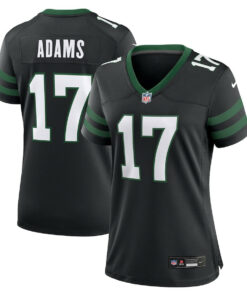 Davante Adams 17 New York Jets Women's Alternate Game Jersey - Legacy Black JS4888 nicesnker