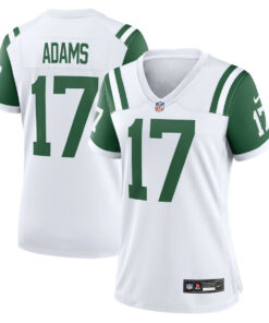 Davante Adams 17 New York Jets Women's White Classic Alternate Game Jersey JS9247 nicesnker