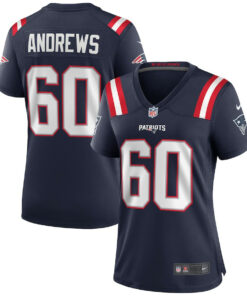 David Andrews 60 New England Patriots Women Game Jersey - Navy JS5731 nicesnker
