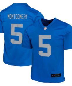 David Montgomery 5 Detroit Lions Alternate Game YOUTH Jersey - Blue JS3377 nicesnker