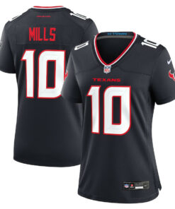 Davis Mills 10 Houston Texans Women's Team Game Jersey - Navy JS7110 nicesnker