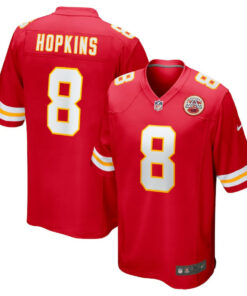 DeAndre Hopkins 8 Kansas City Chiefs Player Game Men Jersey - Red JS5405 nicesnker