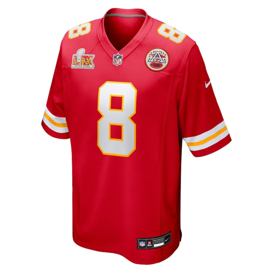 DeAndre Hopkins 8 Kansas City Chiefs Super Bowl LIX Game Jersey - Red JS4927 nicesnker - Image 2