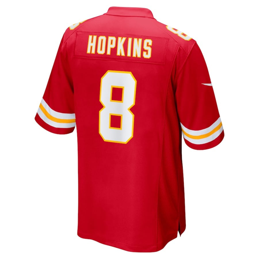 DeAndre Hopkins 8 Kansas City Chiefs Super Bowl LIX Game Jersey - Red JS4927 nicesnker - Image 3