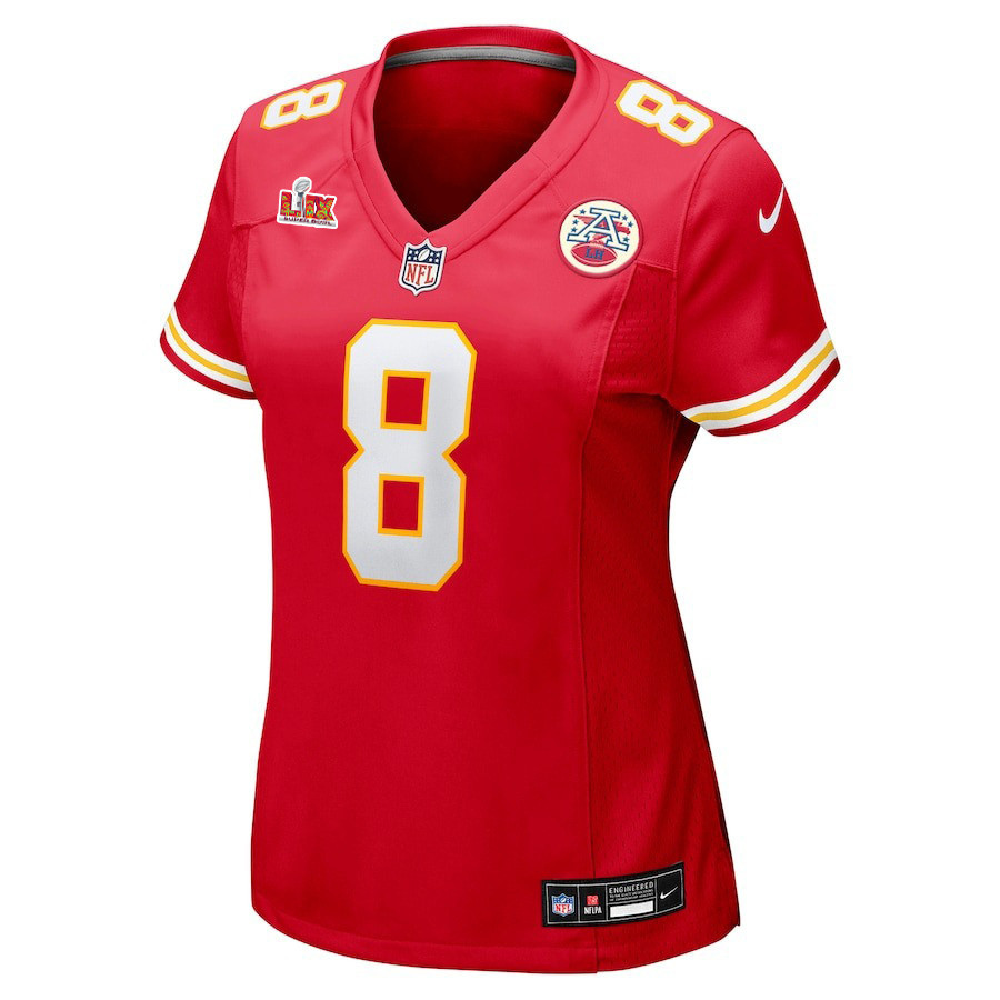 DeAndre Hopkins #8 Kansas City Chiefs Super Bowl LIX Women's Jersey - Red JS7452 nicesnker - Image 2