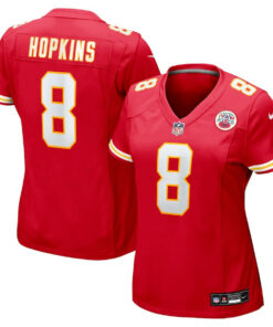DeAndre Hopkins 8 Kansas City Chiefs Women's Player Game Jersey - Red JS5227 nicesnker