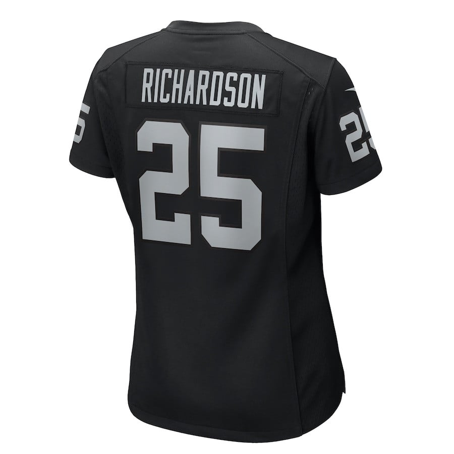 Decamerion Richardson 25 Las Vegas Raiders Women's Team Game Jersey - Black JS9178 nicesnker - Image 3