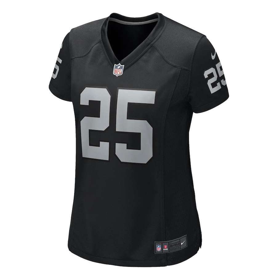 Decamerion Richardson 25 Las Vegas Raiders Women's Team Game Jersey - Black JS9178 nicesnker - Image 2