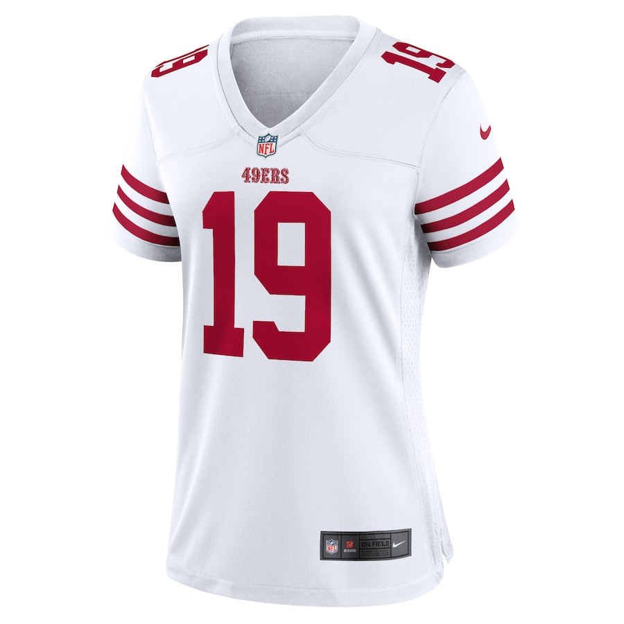 Deebo Samuel 19 San Francisco 49ers Women Jersey - White JS5955 nicesnker - Image 2