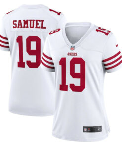 Deebo Samuel 19 San Francisco 49ers Women Jersey - White JS5955 nicesnker