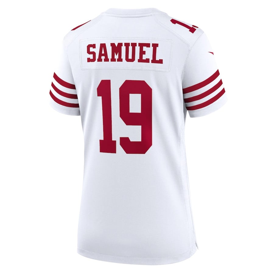 Deebo Samuel 19 San Francisco 49ers Women Jersey - White JS5955 nicesnker - Image 3