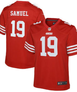 Deebo Samuel 19 San Francisco 49ers YOUTH Game Jersey - Scarlet JS1376 nicesnker