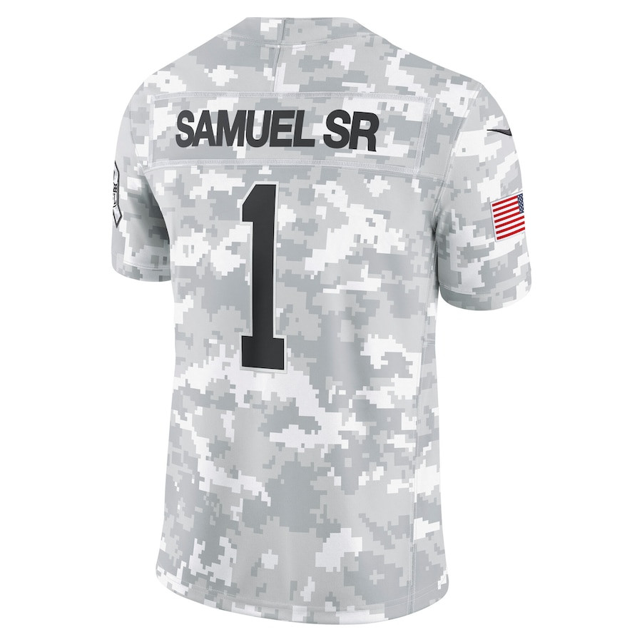 Deebo Samuel Sr 1 San Francisco 49ers 2024 Salute to Service Limited Men Jersey - Arctic Camo JS2645 nicesnker - Image 3